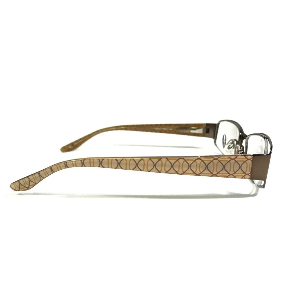 Nine West Eyeglasses Frames NW415 0W44 Brown Gold Rectangular 51-16-130